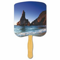 Religious Hand Fan/ Shoreline at Daytime